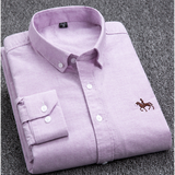 INSTOCK- 100% pure cotton long-sleeved Oxford shirt.