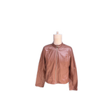 INSTOCK- Women's Faux Leather  Fashion Long Sleeve Jacket
