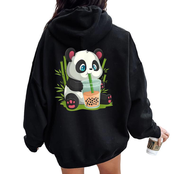 INSTOCK-Panda Print Hooded Sweatshirt Fleece Backwear Style
