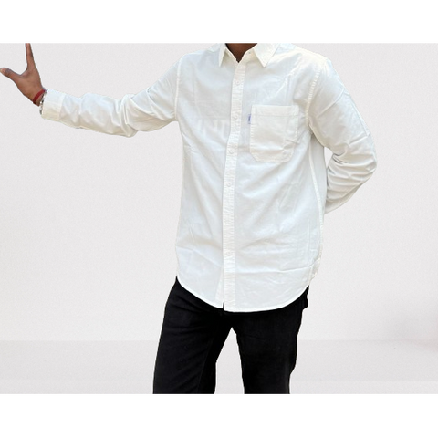 INSTOCK - Japanese style fresh casual long-sleeved shirt for men.