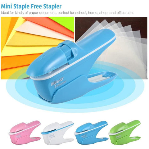 MINI Staple-less Stapler- just press it down and you're done