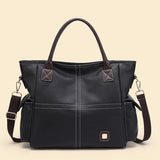 High Capacity PU Leather Shoulder Bags