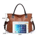 High Capacity PU Leather Shoulder Bags