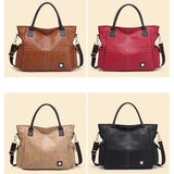 High Capacity PU Leather Shoulder Bags