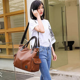 High Capacity PU Leather Shoulder Bags