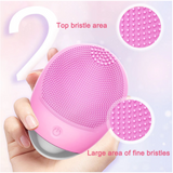 Rechargeable Facial Cleansing Wireless Travel Size Face Silicon Brush