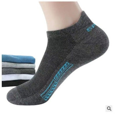 STOCK-(PACK OF 10) Men's Summer Cotton Thin Mesh Socks