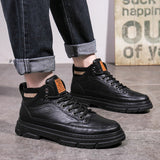 Trendy All-match High-top PU Leather Locomotive Boot