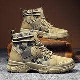 Desert Camouflage High Top Winter Boots